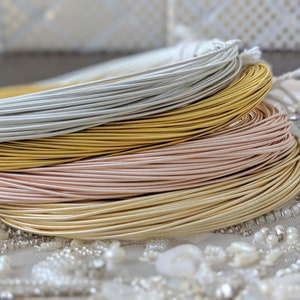 Purl Pearl Gold,Jaceron Rosegold, Purl Pearl Silver, Goldwork threads, Tambour Embroidery, Luneville Embroidery, Gijai, Metal Threads