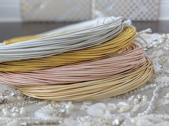 Purl Pearl Gold,Jaceron Rosegold, Purl Pearl Silver, Goldwork threads, Tambour Embroidery, Luneville Embroidery, Gijai, Metal Threads