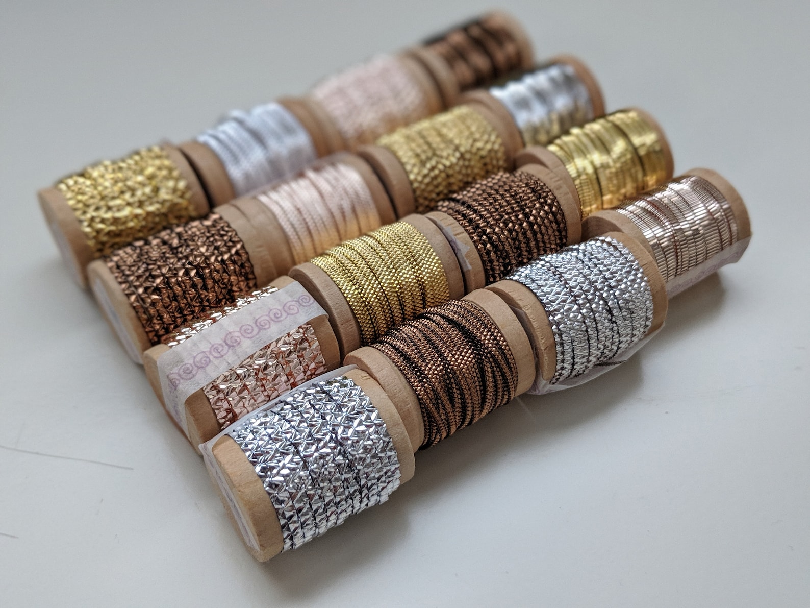 Goldwork Supplies Metal Plates Whipped Checkered and Embossed Etsy