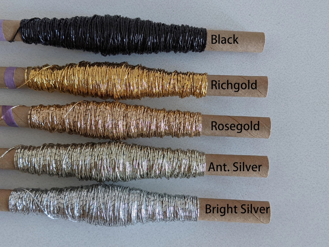 Metallic Goldwork Embroidery Thread, Japan Thread, Gilt Thread, Couture ...