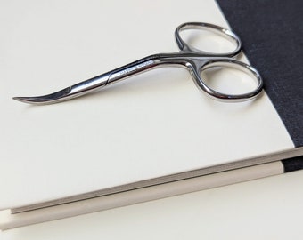 Precision Double Curve Embroidery Scissors - Essential Tool for Intricate Stitching, Stainless Steel Scissors