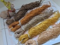 Goldwork Embroidery Supplies French Bullion Wire called Bright Check Purl in Rich Gold Bronze and Tan Colors