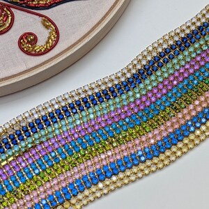 rhinestone chain for jewelry and embroidery, crafting , diy projects