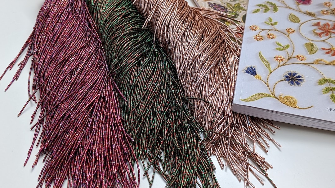 Rough Purl or French Bullion Wire for Gold Work Hand Embroidery in