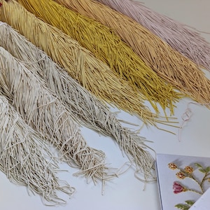Matte finish shades of gold thin french bullion wire,  Purl for Tambour, Luneville embroidery, metal embroidery. Quality embroidery supplies