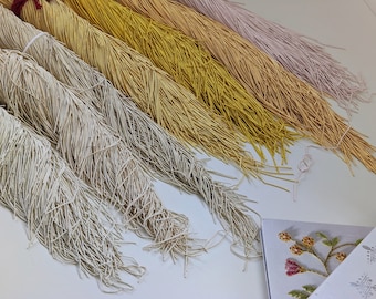 Matte Gold French Bullion Wire, Tambour Embroidery Supplies