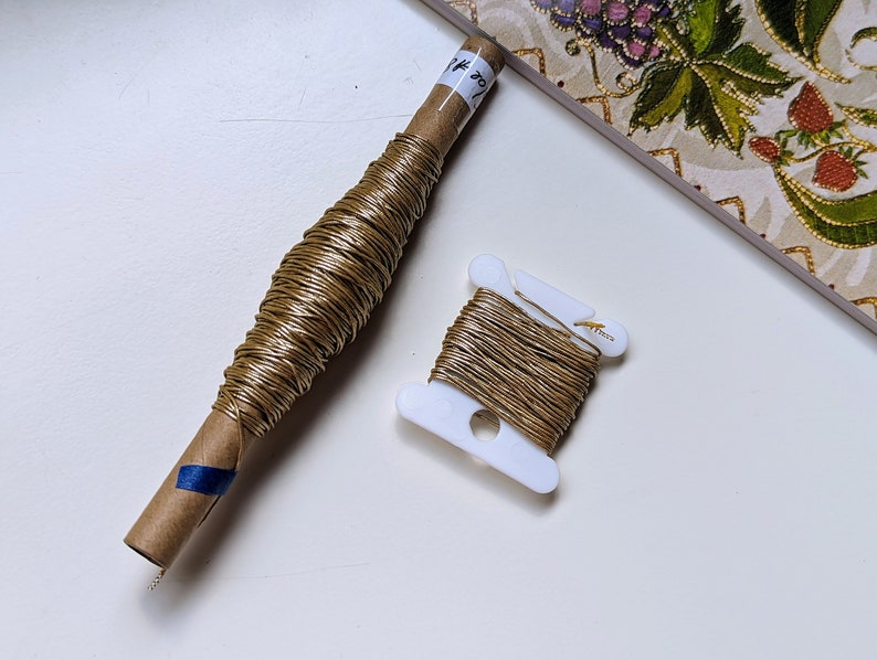 Best Rounded Couching Thread for Metalwork, Goldwork or Tambour Hand ...