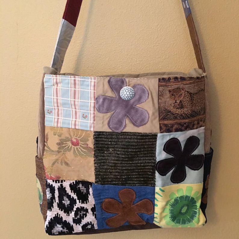 Knitting Tote Patchwork Extra Large Tote Large Knitting Project Bag Needle Point Bag Amber#1810 Bags Loom Bag Quilting Project Tote