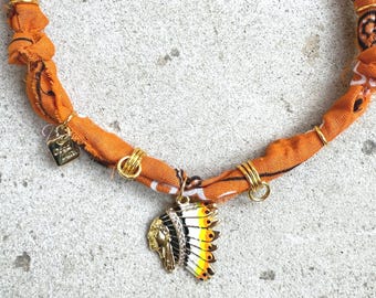 Native Bandana Necklace – Bold Statement Jewelry for Everyday Wear