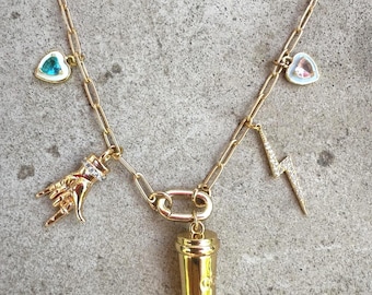 Cup of Coffee Pendant Necklace – Fashion Jewelry in Gold Finish