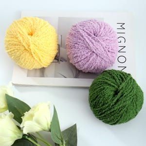 Luxurious Micro Plush Yarn - Premium Soft Craft Yarn, 53 Stunning Colors, Perfect for Amigurumi, Knitted Toys and DIY Home Deco