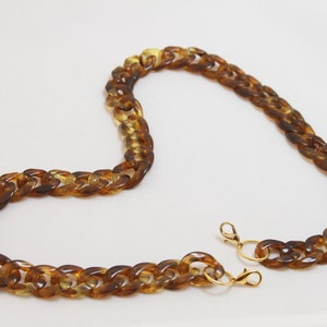 Brown Tortoise Shell Mask Chain