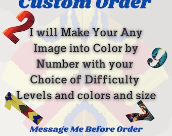 Custom Color By Number , Fathers day gifts,Turn a Favorite Photo into a Custom Color-by-Number Page, customizable gif