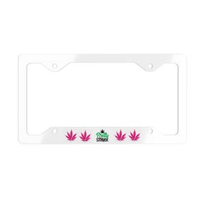 Metalen kentekenplaatlijst, cadeau stoner, autoaccessoire, cannabisdecor, uniek autocadeau
