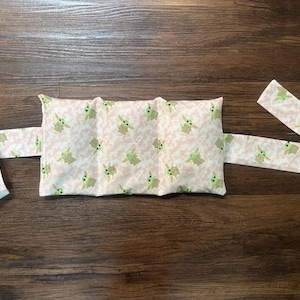 Microwavable Rice Heating wrap with straps!