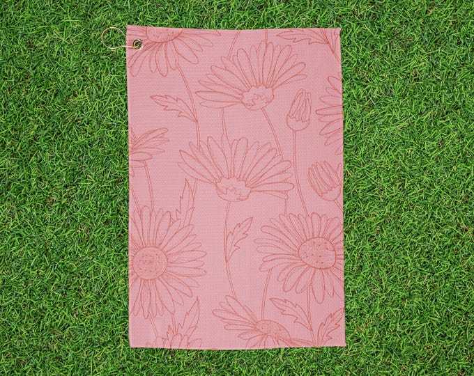 Chic Sunflower Floral Golf Towel