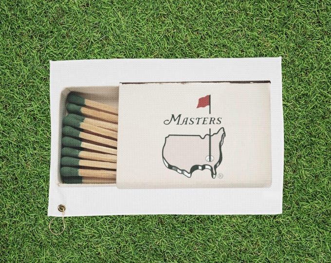Masters Augusta Golf Towel | Matchbox Logo, Golfer Gift