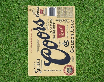 Coors Beer Golf Towels, Golfer gift, Towel with clip