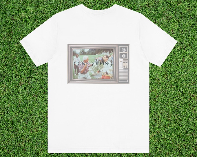 "Gone Golfing" Happy Gilmore Retro TV Graphic Golf Tee Shirt