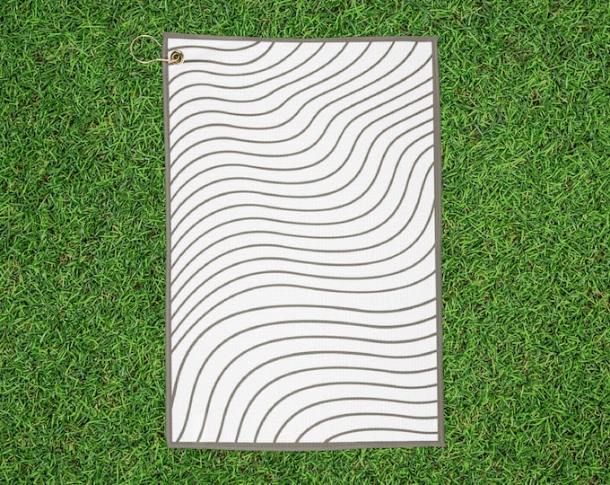 Neutral Abstract Golf Towel