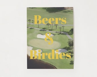 Beers & Birdies Golf Poster