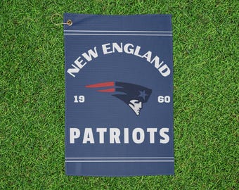 New England Patriots Golf Towel | Sports Logo, Navy Blue, Golfer towel with clip
