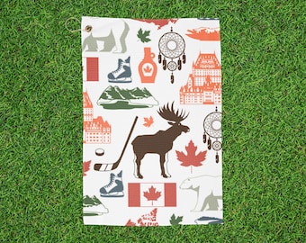 Canadian Themed Golf Towel
