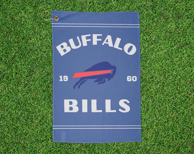 Buffalo Bills logo golf towel | NFL team golf towel, 1960 team design