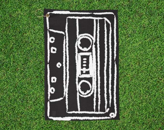 Retro Cassette Golf Towel - Music Golf
