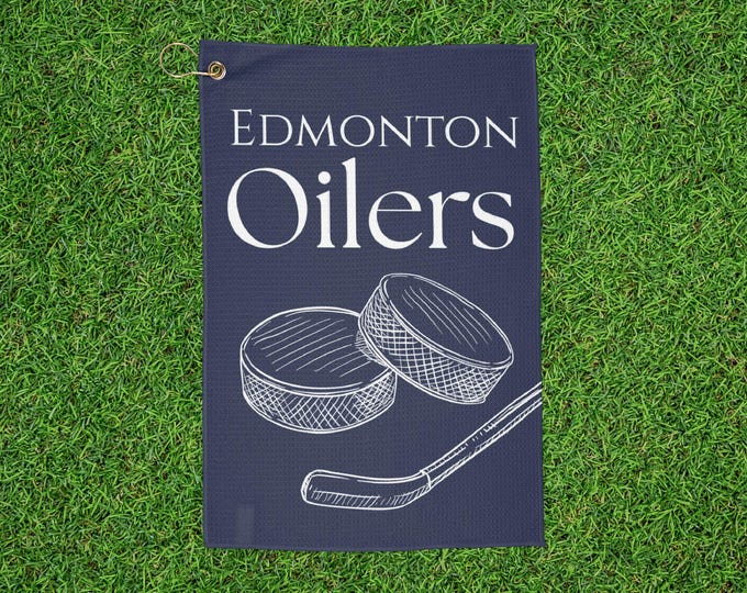 Oilers Golf Towel - Vintage Oil