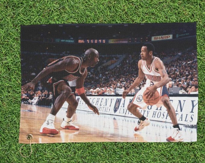 Michael Jordan Basketball MBA Golf Towel | Hanging towel with grommet, Sports Gifts, Golfer Accessory