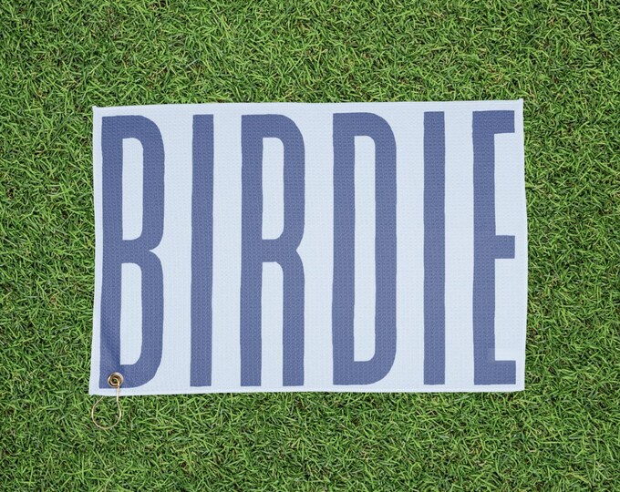 Birdie Golf Towel - Birdie Blue