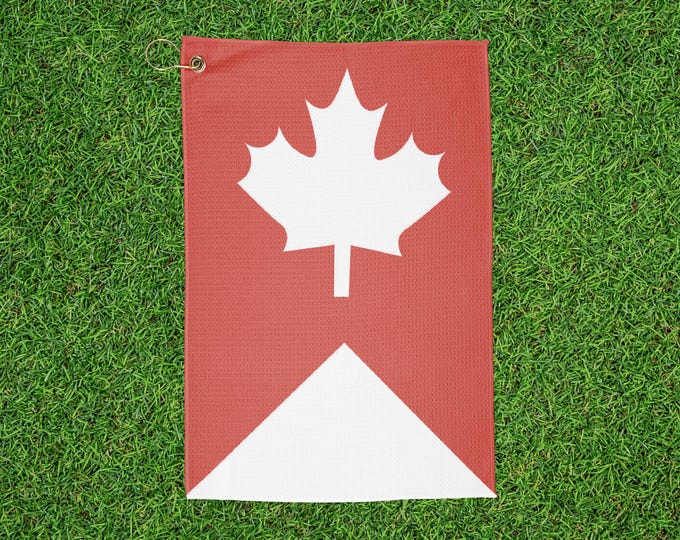 Canadian Maple Leaf Golf Towel