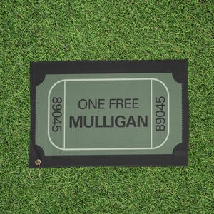 Mulligan Fair Ticket Golftuch, lustiges Golf-Zubehör, Golf-Geschenk, Sporttuch für Männer & Frauen, Vatertag, Golfen, Turnier