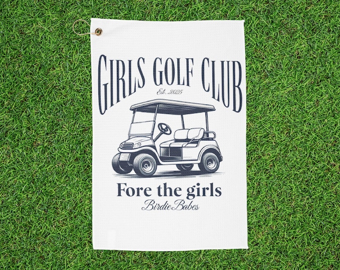 Girls Golf Club Golf Towel - Fore the Girls