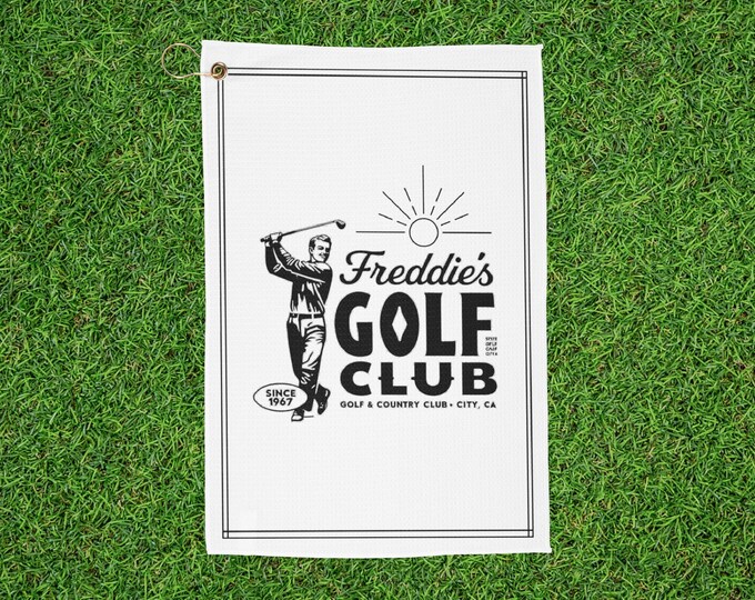 Neutral Graphic Golf Towel