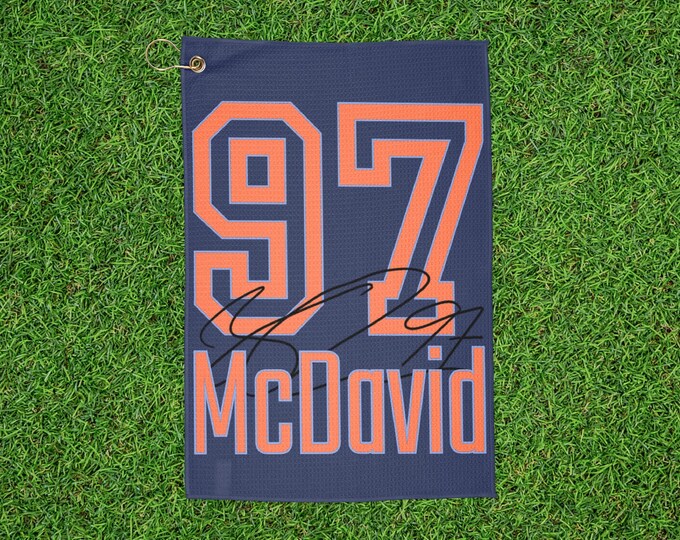 Oilers Connor McDavid Golf Towel