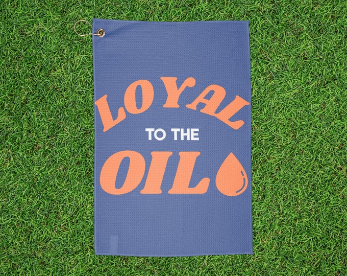 Loyal to the Oil Oilers Playoffs Golf Towel