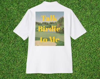 "Talk Birdie to Me" Golf Polo