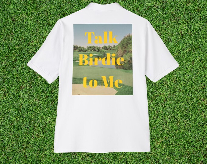 "Talk Birdie to Me" Golf Polo