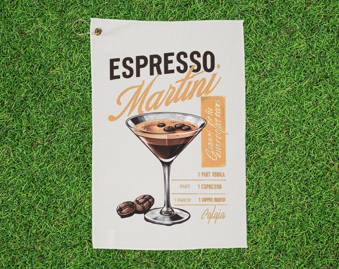 Espresso Martini Golf Towel