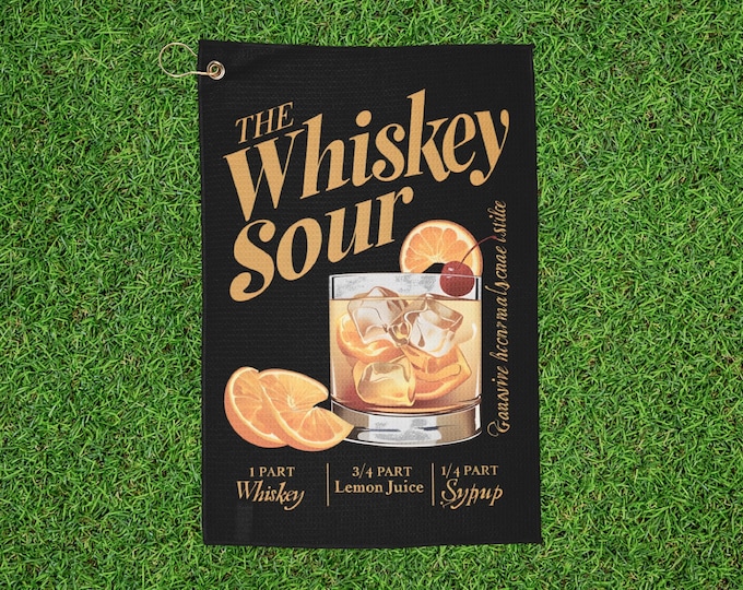 Whiskey Sour Golf Towel