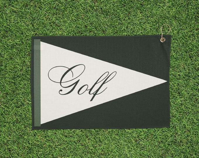 Golf Flag Golfer Towel