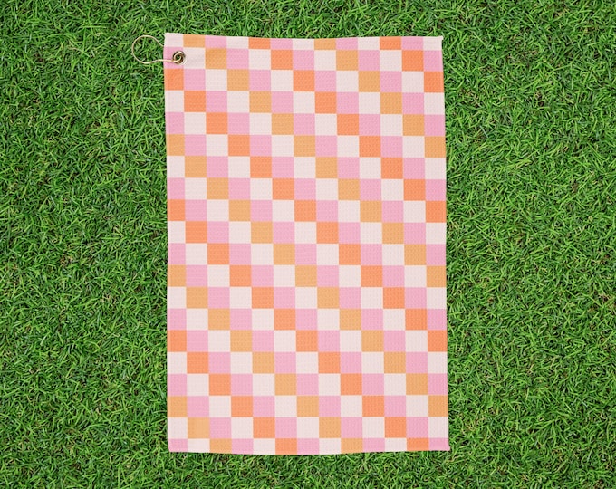 Stylish Checkered Golf Towel
