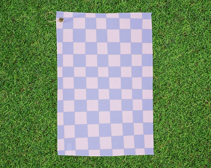 Stylish Checkered Golf Towel