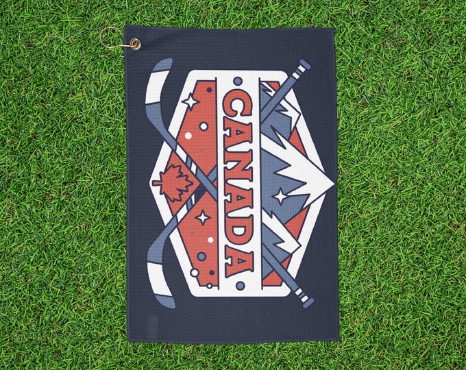 Canadian Hockey Golf Towel