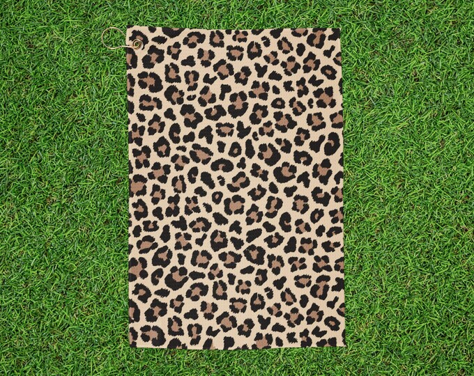 Leopard Print Golf Towel