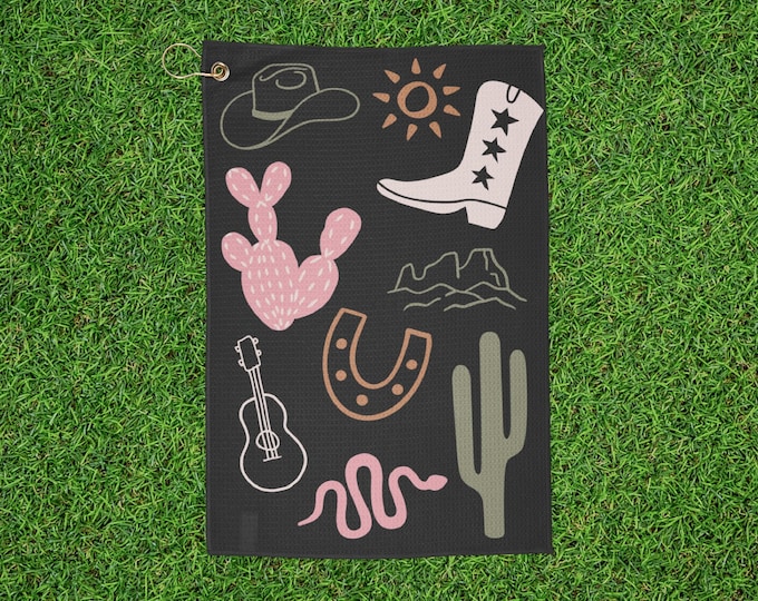 Southwestern Cowgirl Golf Towel