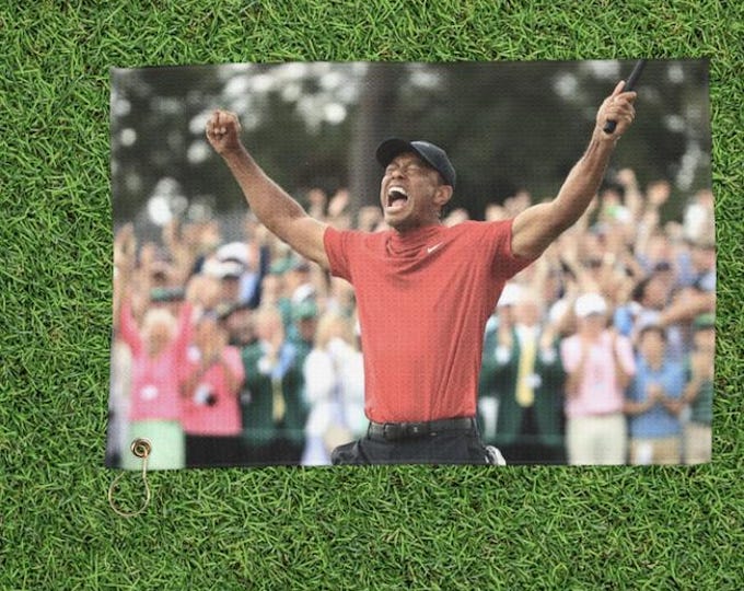 Tiger Woods Master's Celebration Golf Towel