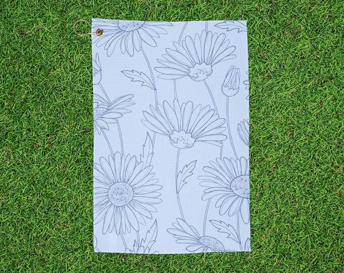 Floral Sunflower Golf Towel